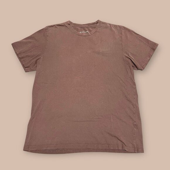 Everlane Shirt Men Large Brown Pullover T Tee Preppy Casual Crewneck Knit * - Picture 1 of 2